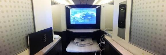 Japan Airlines Sky Suite (J) - middle seat 
JL 062 NRT-LAX November 2015