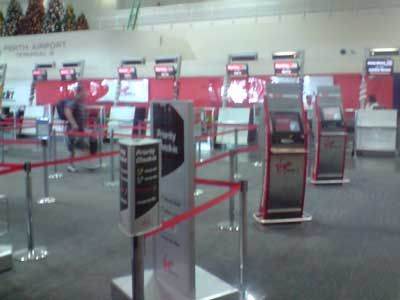 Virgin Blue Check-in Perth Terminal 3