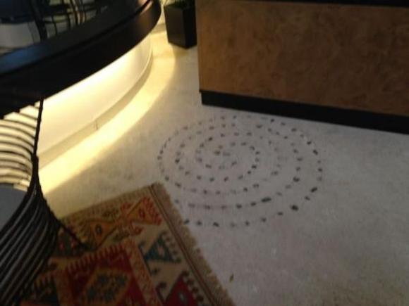tea garden floor and carpet detail
