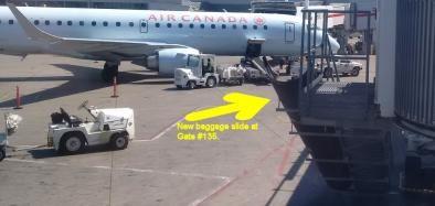 Baggage slide YYZ gate #135