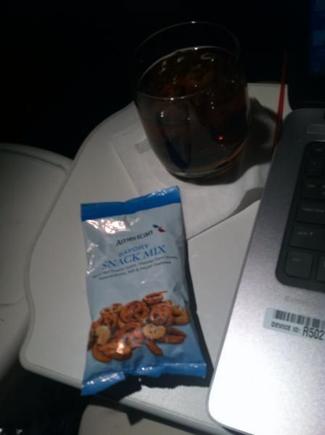 My "lite bites" on MCI to PHX...yum!
