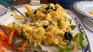 Cod rice dish