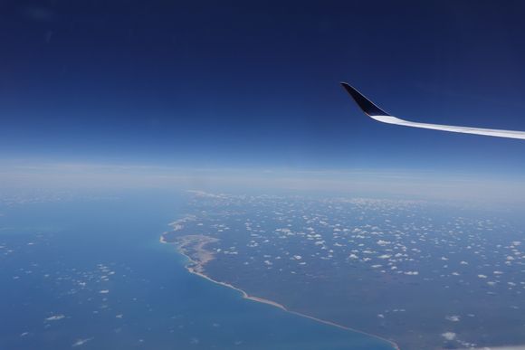 Coast of Western Australia on flight SQ241 SIN-SYD.