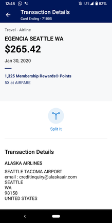 The Platinum person card is earning 5x airfare via Egencia