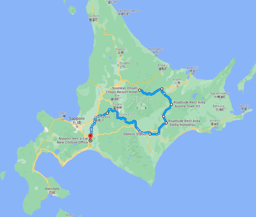 7hrs 56 minutes, 449 km or 279 miles
