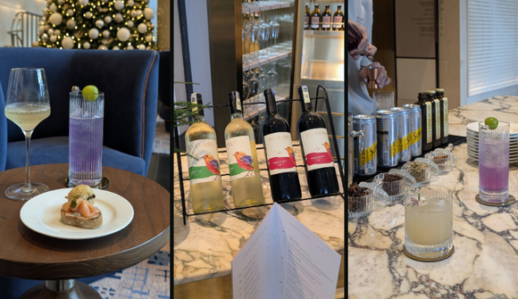 Kimpton social hour from 5-6. One cocktail, one cocktail + one red and one white wine on offer. Pretty decent