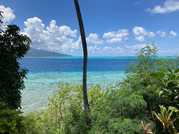 An exceptional view south to Raiatea...