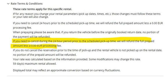 from avis.com when looking up reservation
