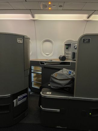 Looking over to seat 2F.