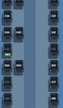 787 Seat Map for IST DPS AUG 19