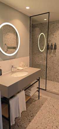 No shower door