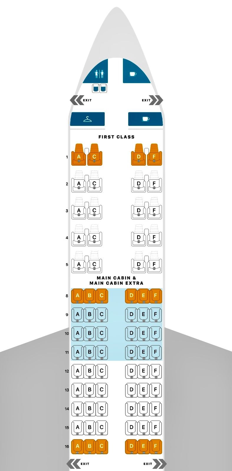 Airbus A321neo Aa Seat Map - Image to u