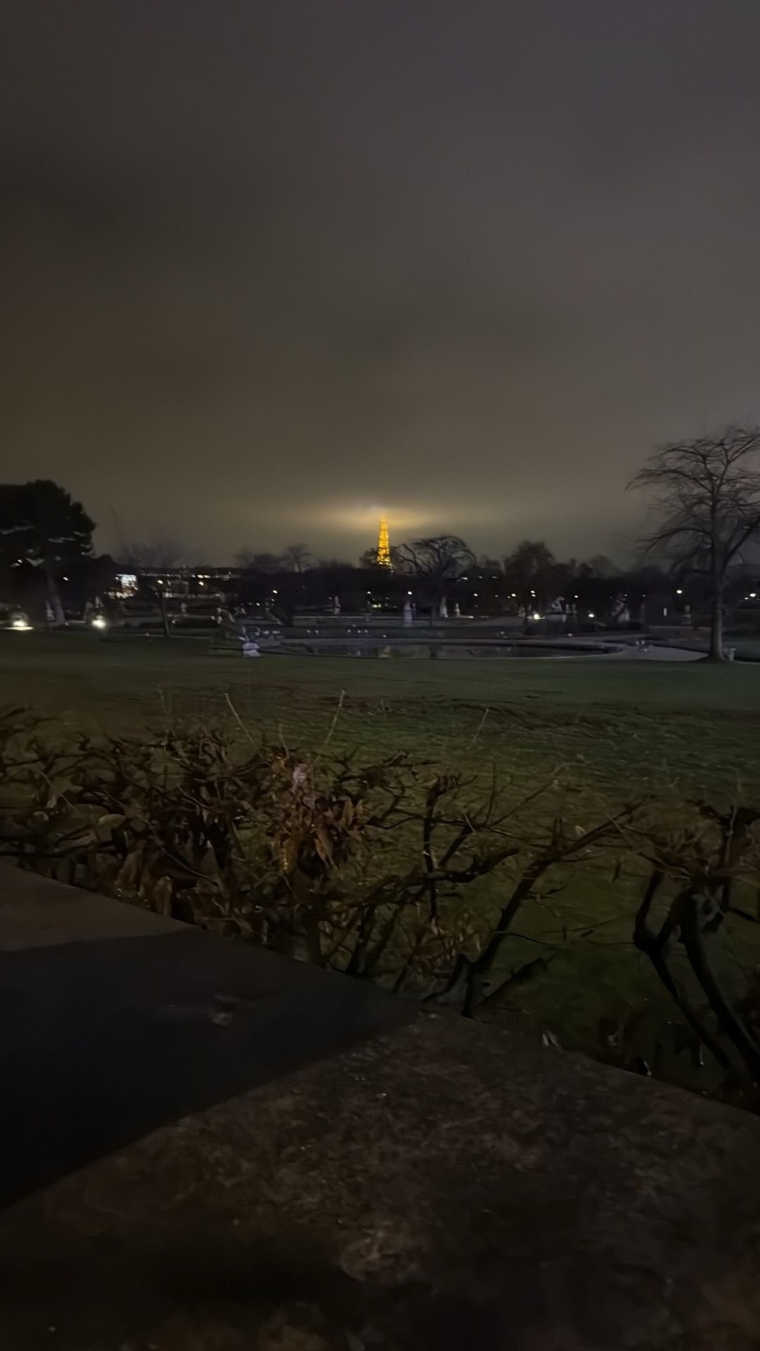 Eiffel Tower in distance