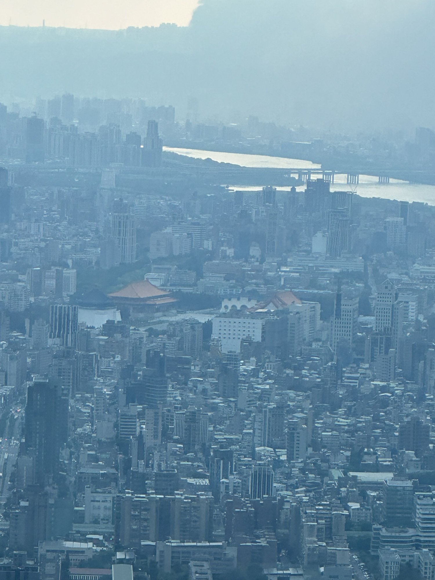 View of Chiang Kai Shek Memorial Hall from level 101