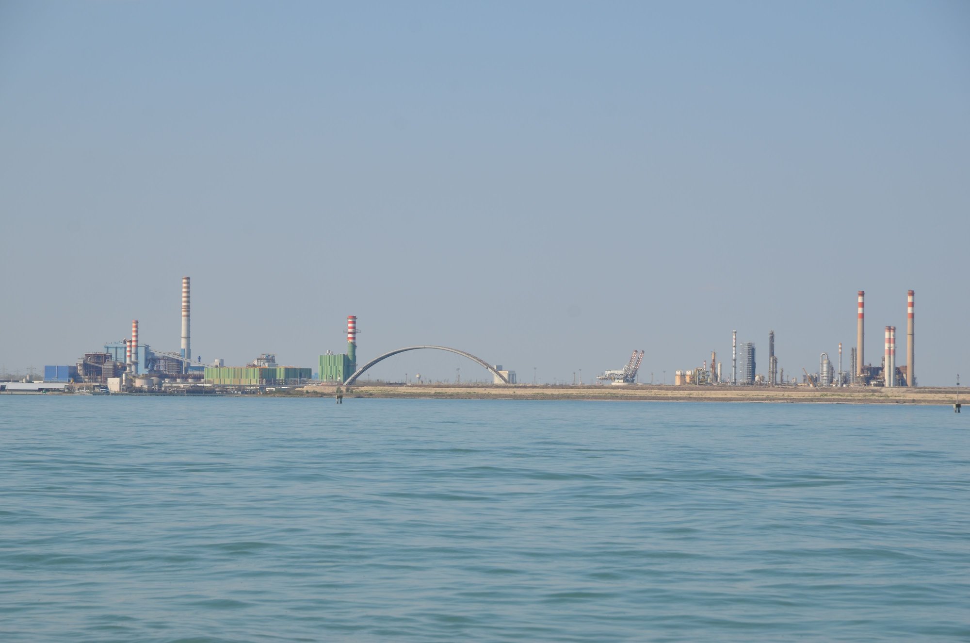 Industrial plants in Marghera in the distance