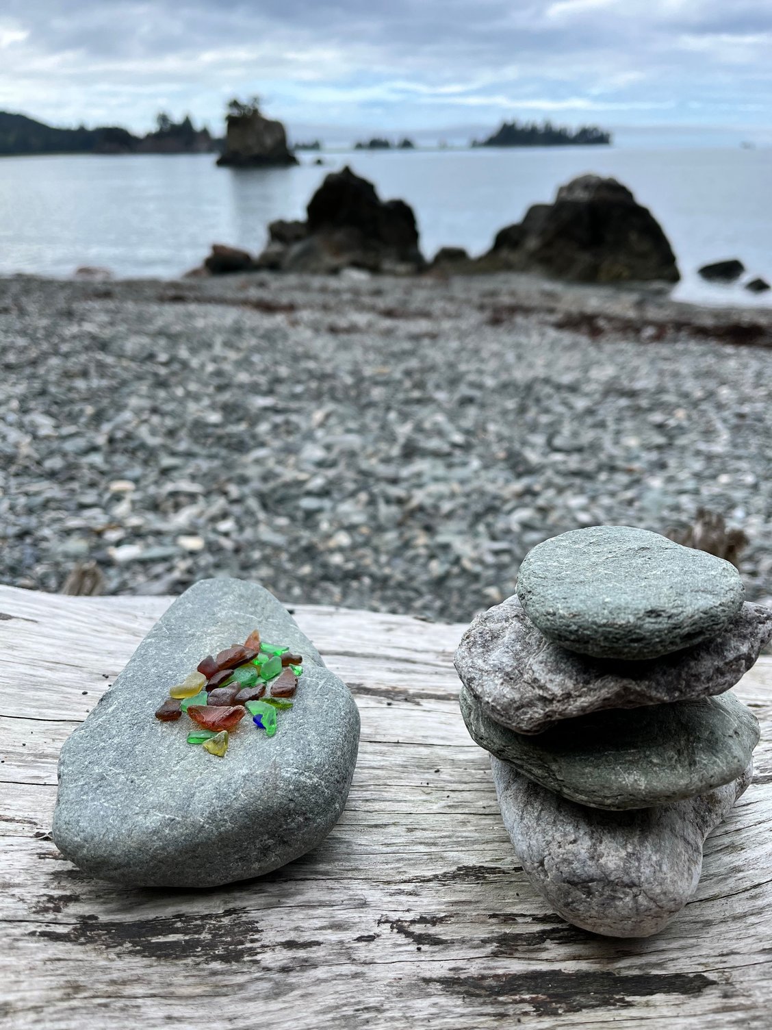 Found some tiny bits of sea glass