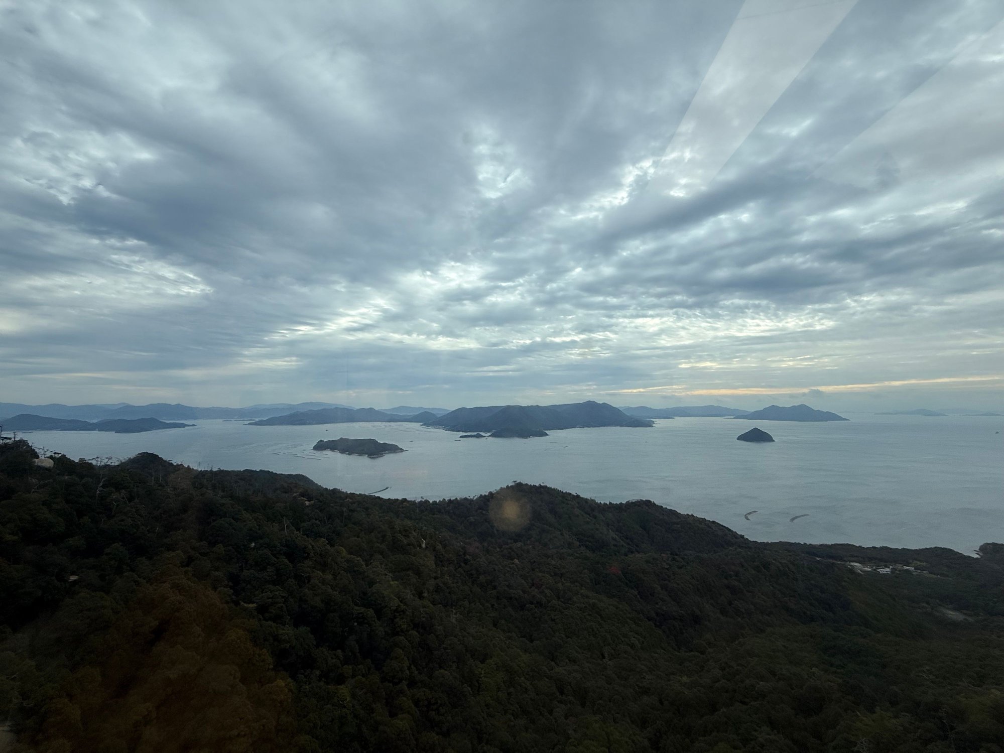 sweeping clouds from top of Mt. Misen