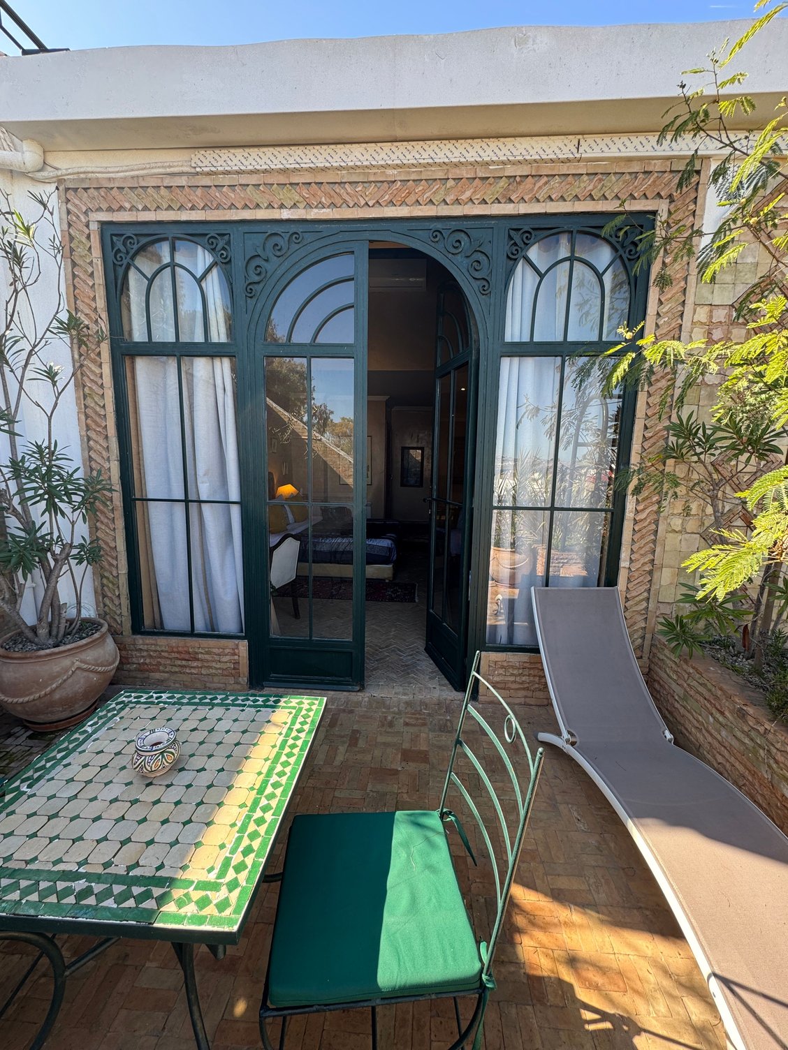 And sit out balcony on a sunny St Valentines Day