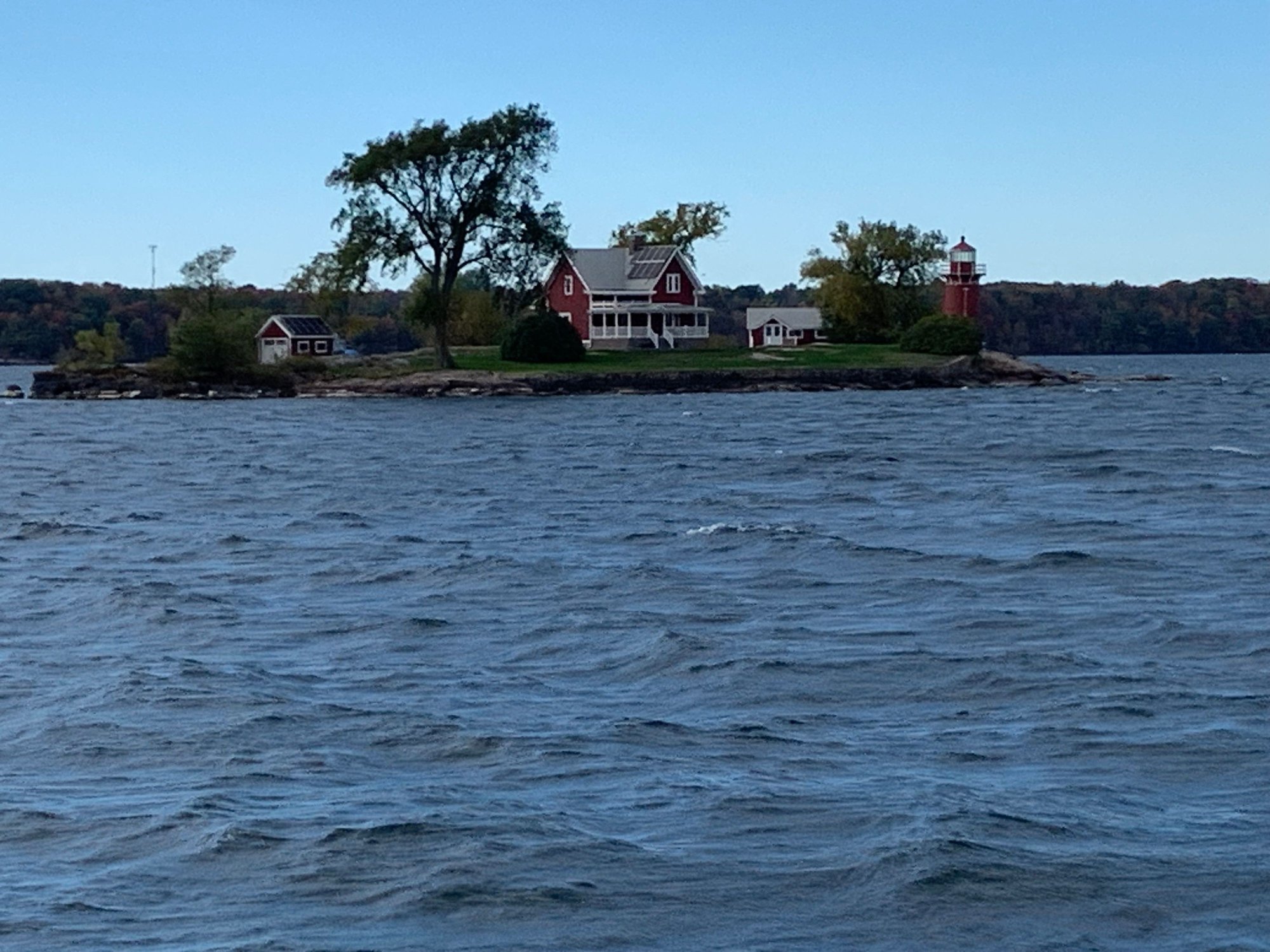 Island homes are seen on Brockville based cruises.  