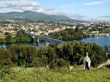 That’s Spain on the other side and that’s the bridge we’ll walk across to get there.