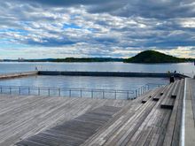 Sunning decks along side the Oslofjord