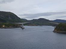 Entering the narrow strait of Stoksund