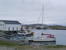 Fishing boats docked at Sommarøy