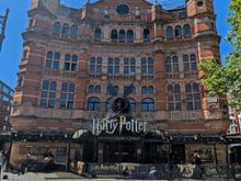 Outside the Palace Theater