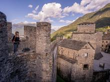 Castle of Bellinzona, 20 min by train from Locarno