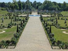 Main garden view from inside the Palace