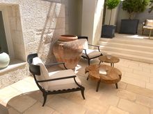 Lovely areas to sit after a day at the beach! 