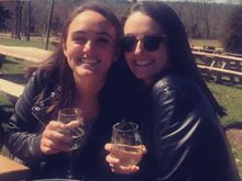 Somebody had a 25th birthday party at a vineyard. 