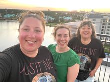 Nicole and I met up with my niece who works for Disney