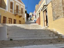 We earned our lunch climbing all these steps.