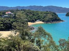 Looking out over Breaker Bay from another lookout. We biked up there just as well we had E bikes!