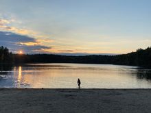 Sunset at Walden Pond