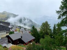 Yesterday after the hike the clouds started moving in…