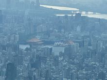 View of Chiang Kai Shek Memorial Hall from level 101