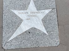 Opatija has a "Hollywood" stars Walk of Fame for famous Croatians. Goran was actually the only one I knew from his tennis days.