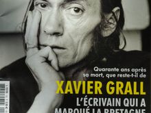 This will be the Quimper section. The late writer Xavier Grall remains a major Breton icon.