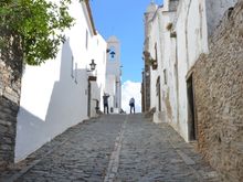A typical street in the fortified frontier town of Monsaraz