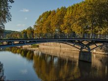One of Figeac's several bridges, Pont de Gua.