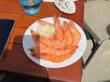 Red shrimp that are so sweet!  I have been making sandwiches with these shrimps.  