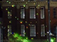This was really cool, the spiders and caterpillars crawling around the building