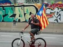 The Catalonian cessationist flag.