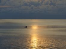 Some fisherman were already out to sea from our very first morn on Ischia. One supposes that different seafood species have different seasons.
