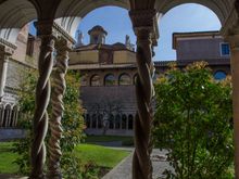 The 13C basilica cloister survived a pair of old fires. Its mosaics are special.