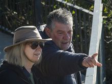 Patrizio points out Sophia Loren's mansion to Mrs Z.