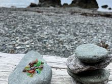 Found some tiny bits of sea glass
