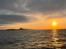 Sunset cruise out of Seahouses 